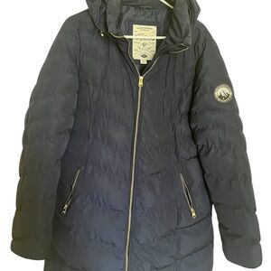 Women's Navy Hooded Jacket